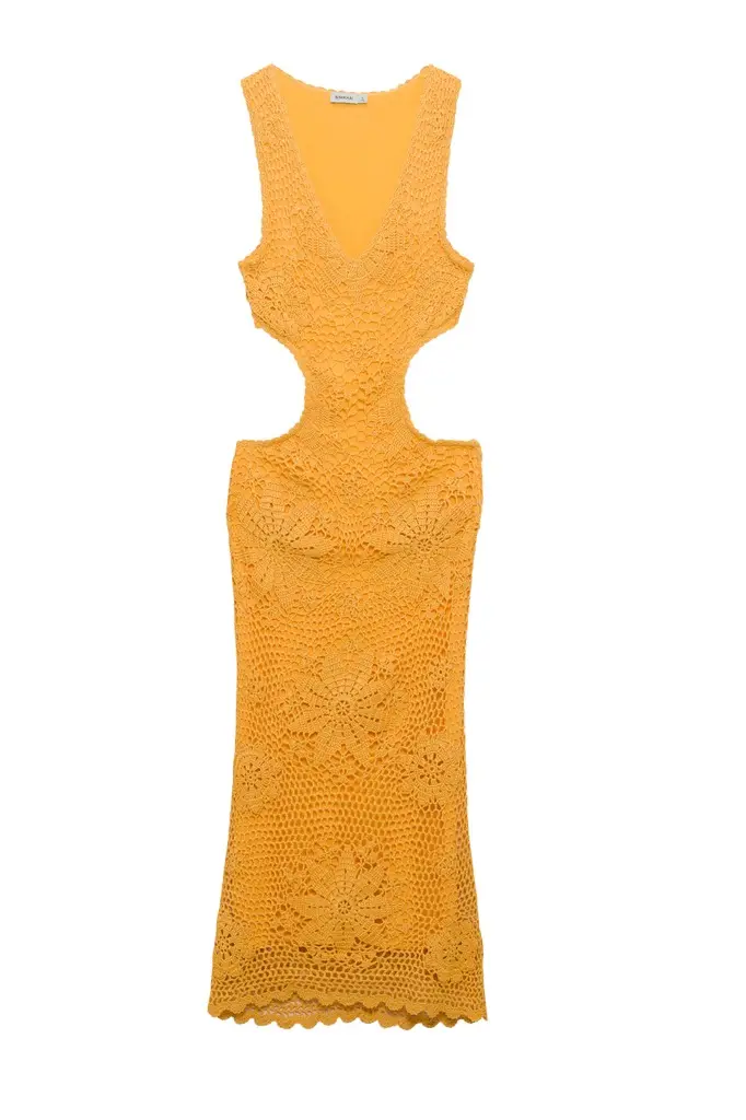 Simkhai Lyla Crochet Midi Dress