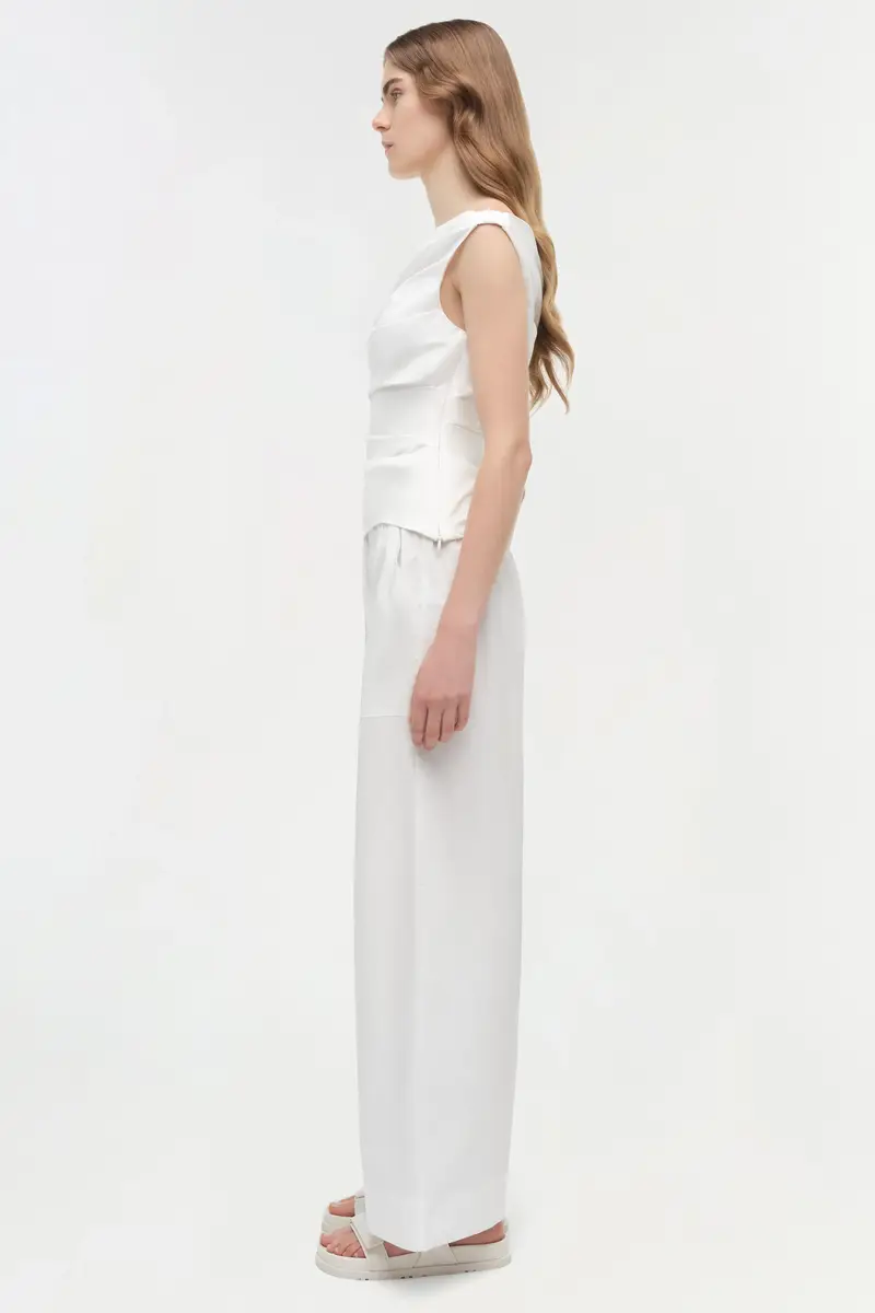Simkhai Maisel Draped Cotton Top | Thumbnail 4 Simkhai Maisel Draped Cotton Top | Thumbnail 4