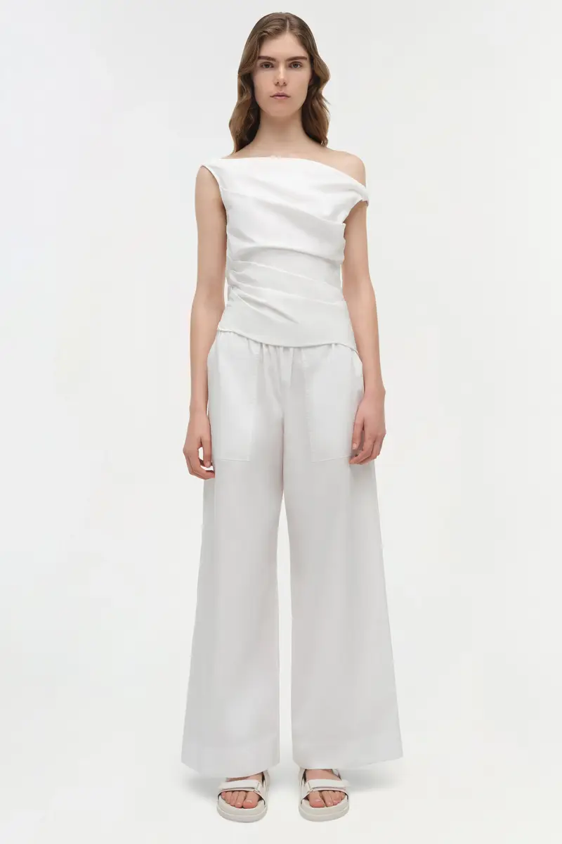 Simkhai Maisel Draped Cotton Top | Thumbnail 6 Simkhai Maisel Draped Cotton Top | Thumbnail 6