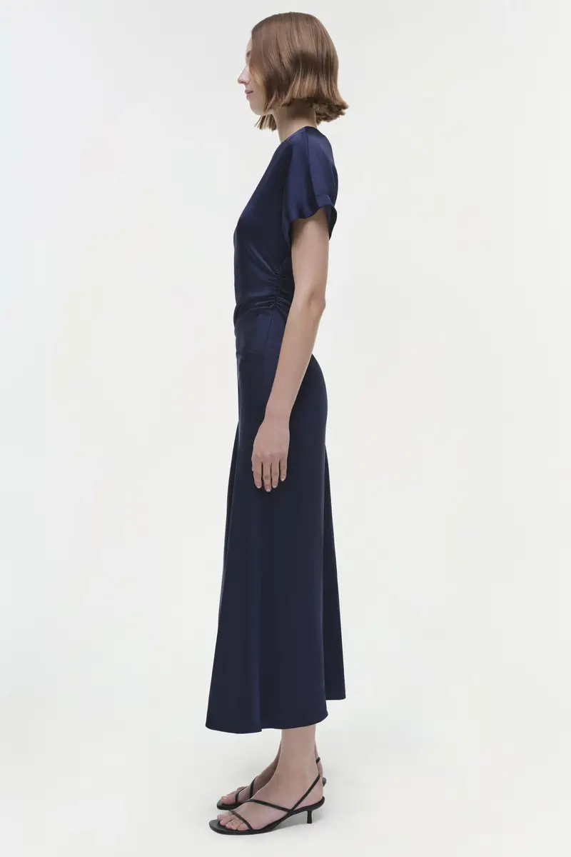 Simkhai Marabella Satin Midi Dress | Thumbnail 4 Simkhai Marabella Satin Midi Dress | Thumbnail 4