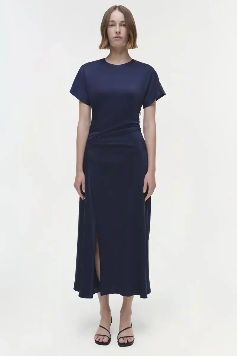 Simkhai Marabella Satin Midi Dress | Thumbnail 6 Simkhai Marabella Satin Midi Dress | Thumbnail 6