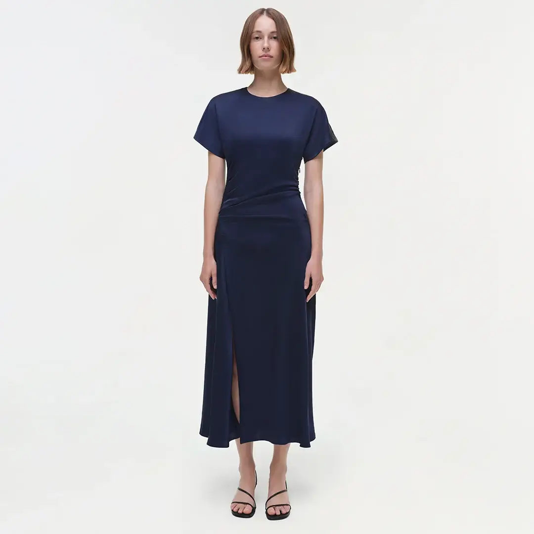 Simkhai Marabella Satin Midi Dress | Thumbnail 7 Simkhai Marabella Satin Midi Dress | Thumbnail 7