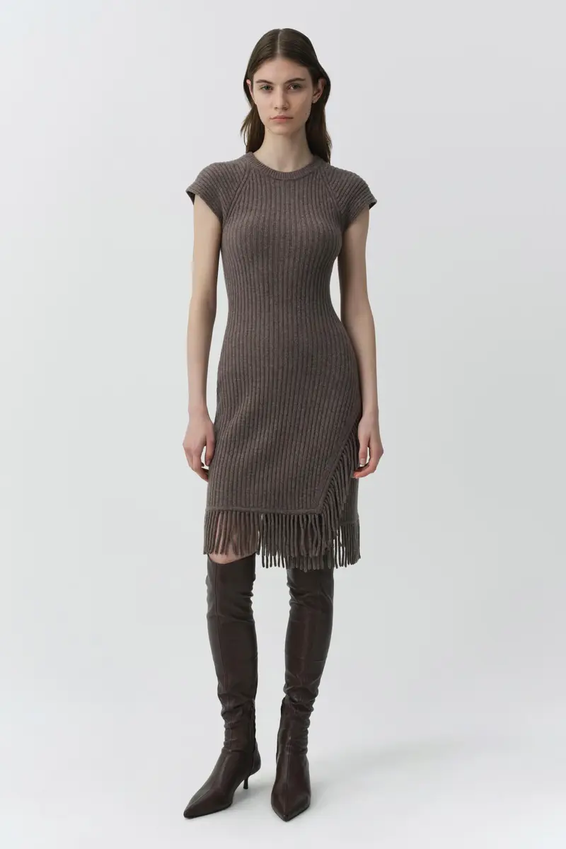 Simkhai Margot Knit Fringe Mini Dress | Thumbnail 2 Simkhai Margot Knit Fringe Mini Dress | Thumbnail 2