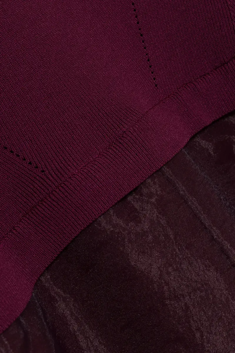 Simkhai Maril Knit Organza Midi Dress | Thumbnail 8 Simkhai Maril Knit Organza Midi Dress | Thumbnail 8