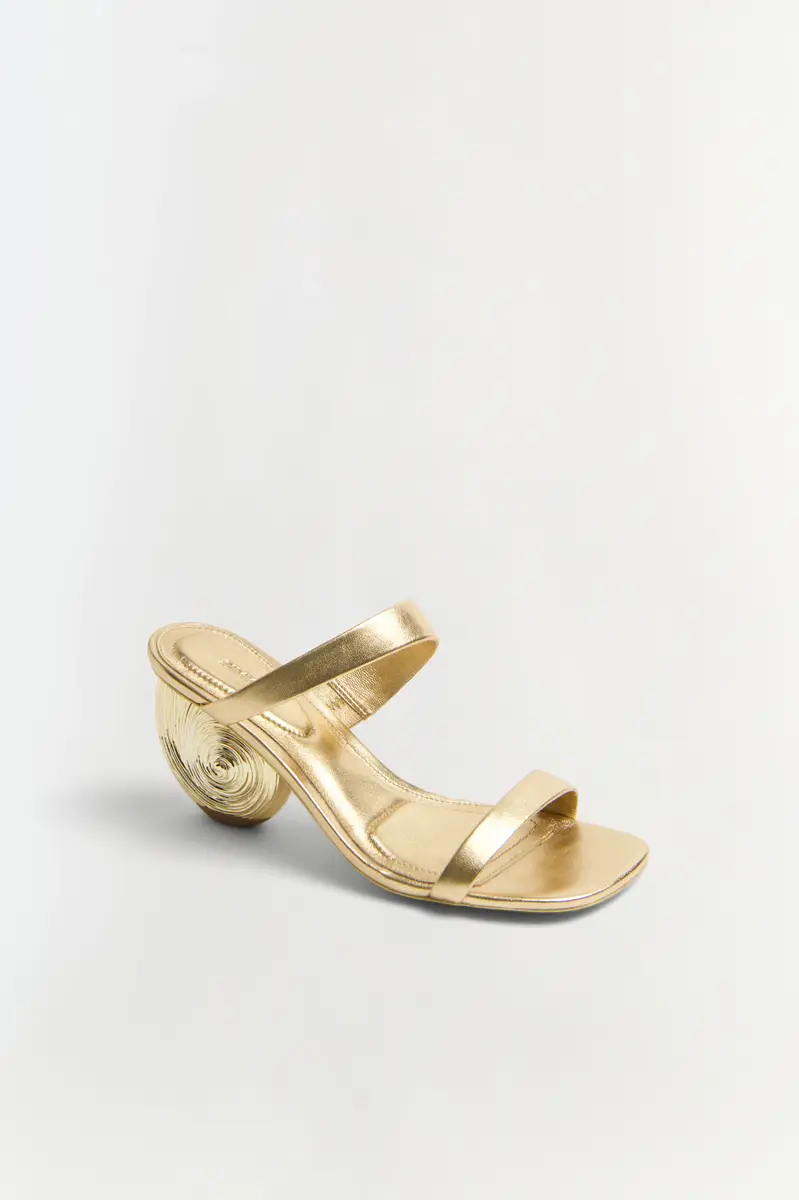 Simkhai Marion Metallic Leather Shell Heel | Thumbnail 3 Simkhai Marion Metallic Leather Shell Heel | Thumbnail 3