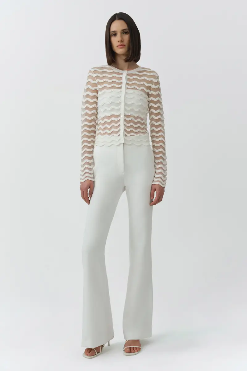 Simkhai Maxime Wavy Knit Cardigan | Thumbnail 2 Simkhai Maxime Wavy Knit Cardigan | Thumbnail 2