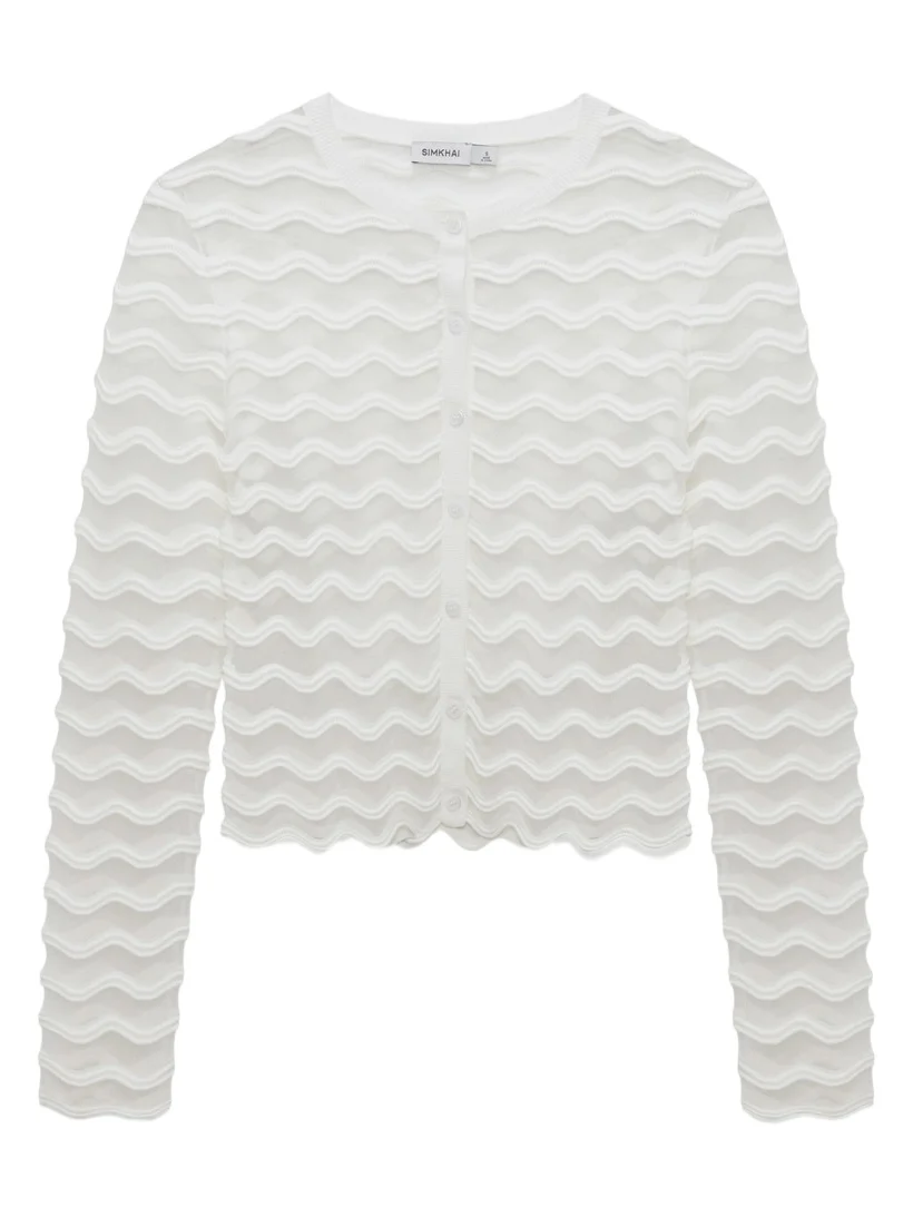 Maxime Wavy Knit Cardigan Maxime Wavy Knit Cardigan