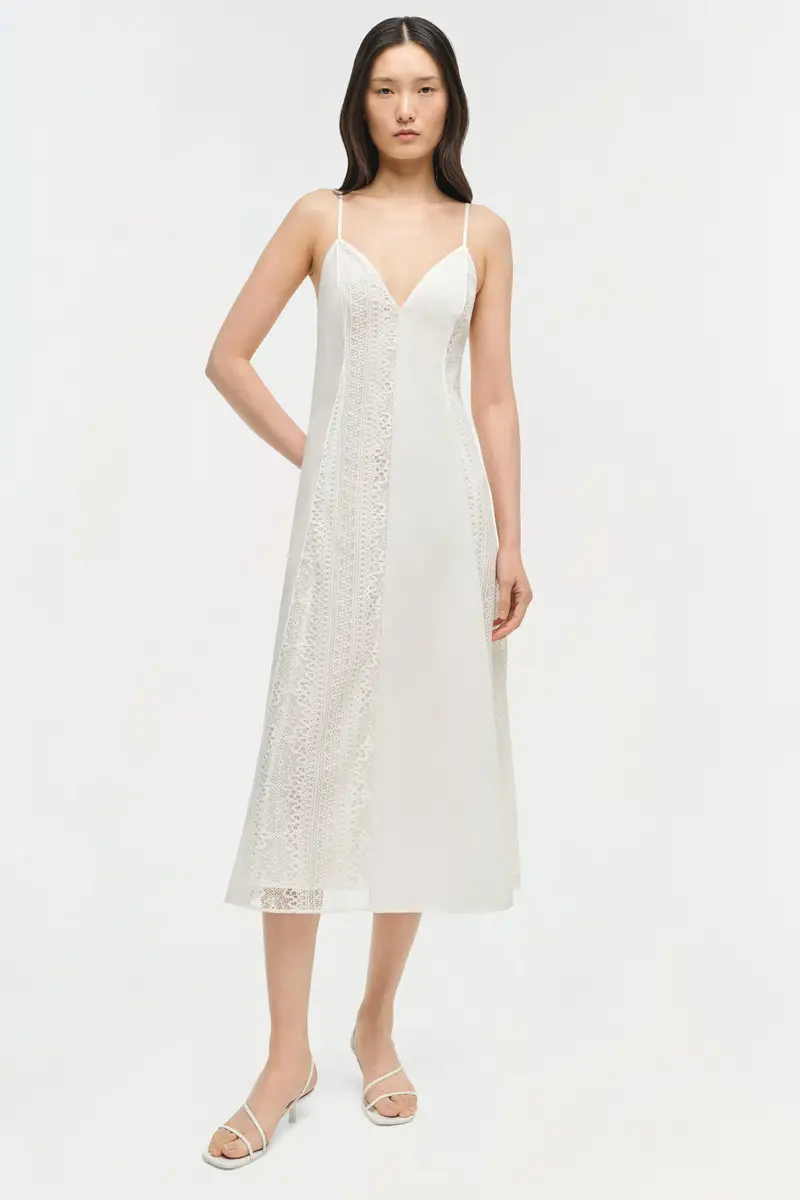 Simkhai Mina Lace Midi Dress | Thumbnail 2 Simkhai Mina Lace Midi Dress | Thumbnail 2