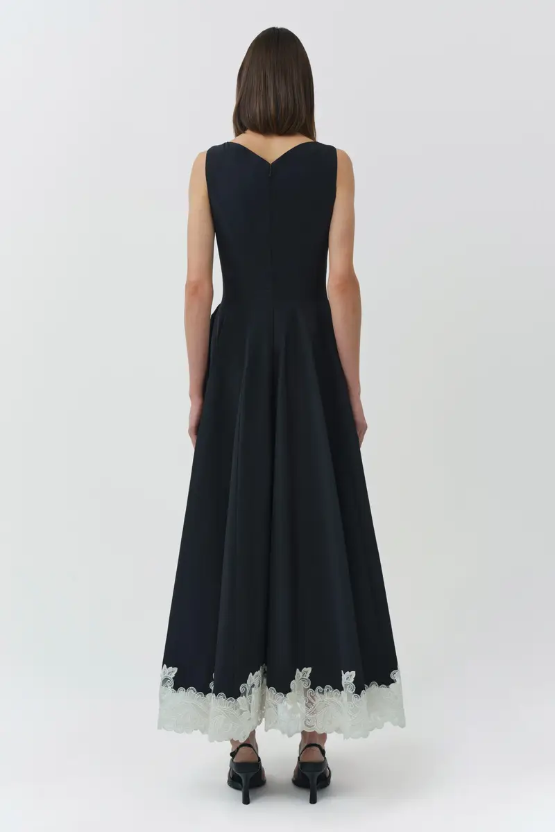 Simkhai Mira Cotton Faille Lace Midi Dress | Thumbnail 6 Simkhai Mira Cotton Faille Lace Midi Dress | Thumbnail 6