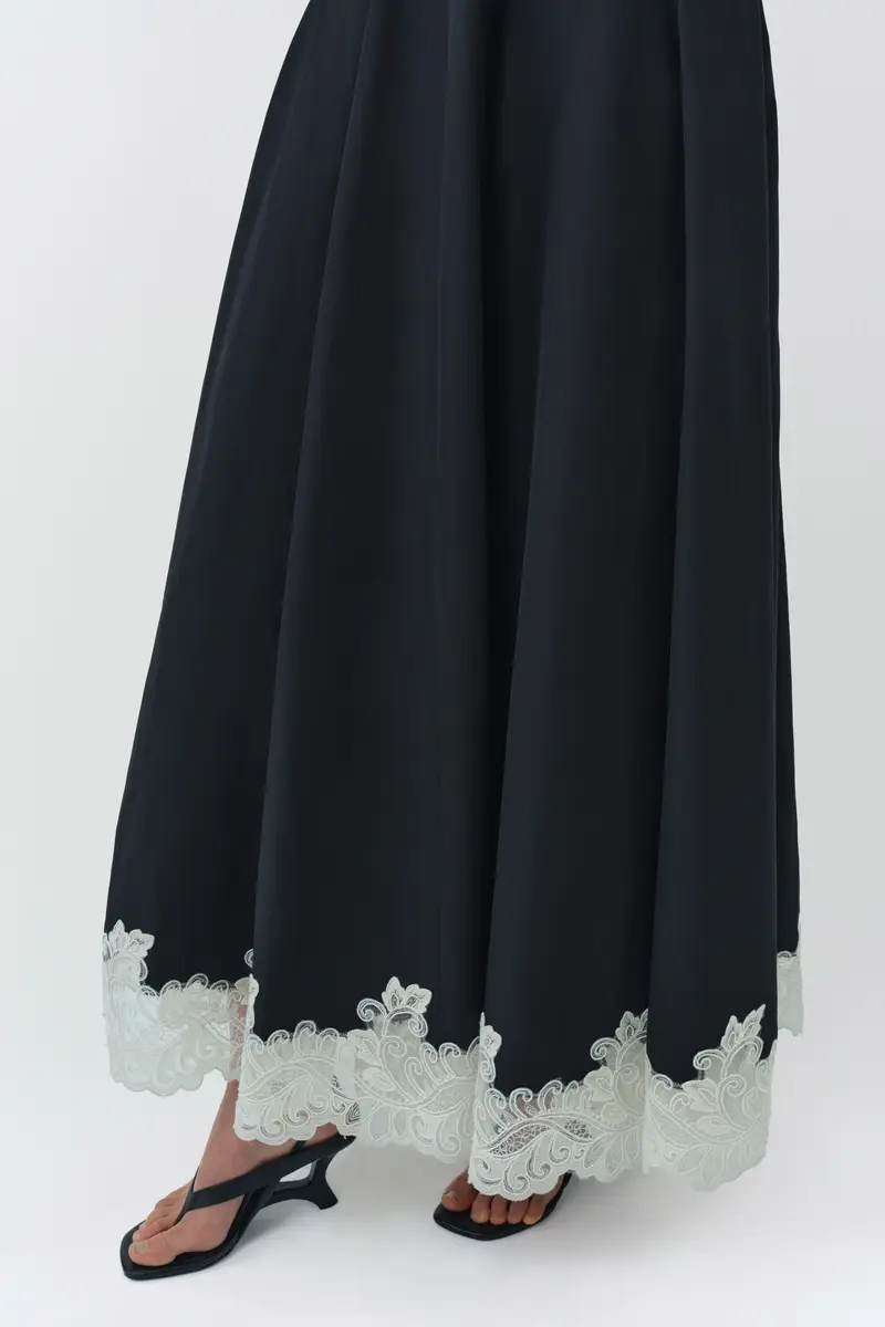 Simkhai Mira Cotton Faille Lace Midi Dress | Thumbnail 7 Simkhai Mira Cotton Faille Lace Midi Dress | Thumbnail 7