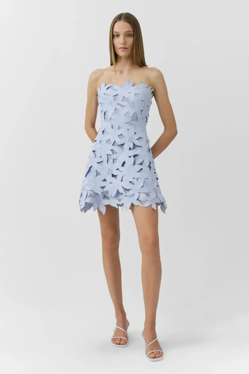 Simkhai Miri Embroidered Cotton Bustier Mini Dress | Thumbnail 3 Simkhai Miri Embroidered Cotton Bustier Mini Dress | Thumbnail 3