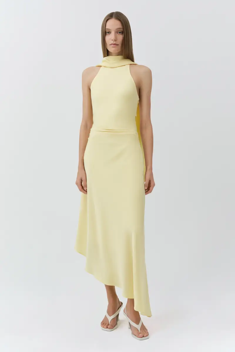 Simkhai Monica Satin Midi Dress | Thumbnail 2 Simkhai Monica Satin Midi Dress | Thumbnail 2