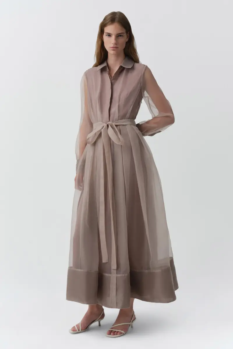 Simkhai Montgomery Organza Midi Dress | Thumbnail 3 Simkhai Montgomery Organza Midi Dress | Thumbnail 3