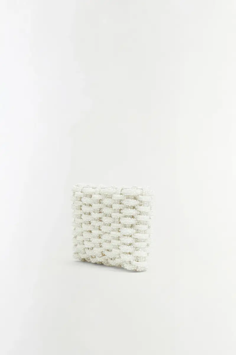 Simkhai Morgan Woven Pearl Clutch | Thumbnail 2 Simkhai Morgan Woven Pearl Clutch | Thumbnail 2