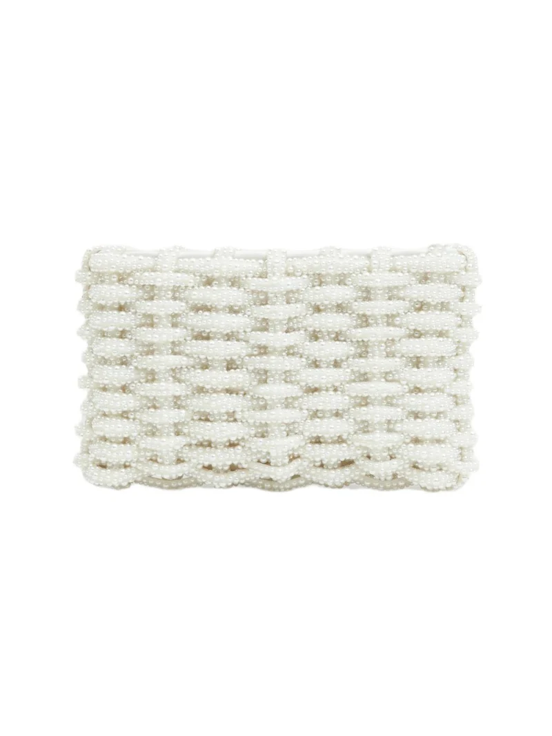 Morgan Woven Pearl Clutch Morgan Woven Pearl Clutch