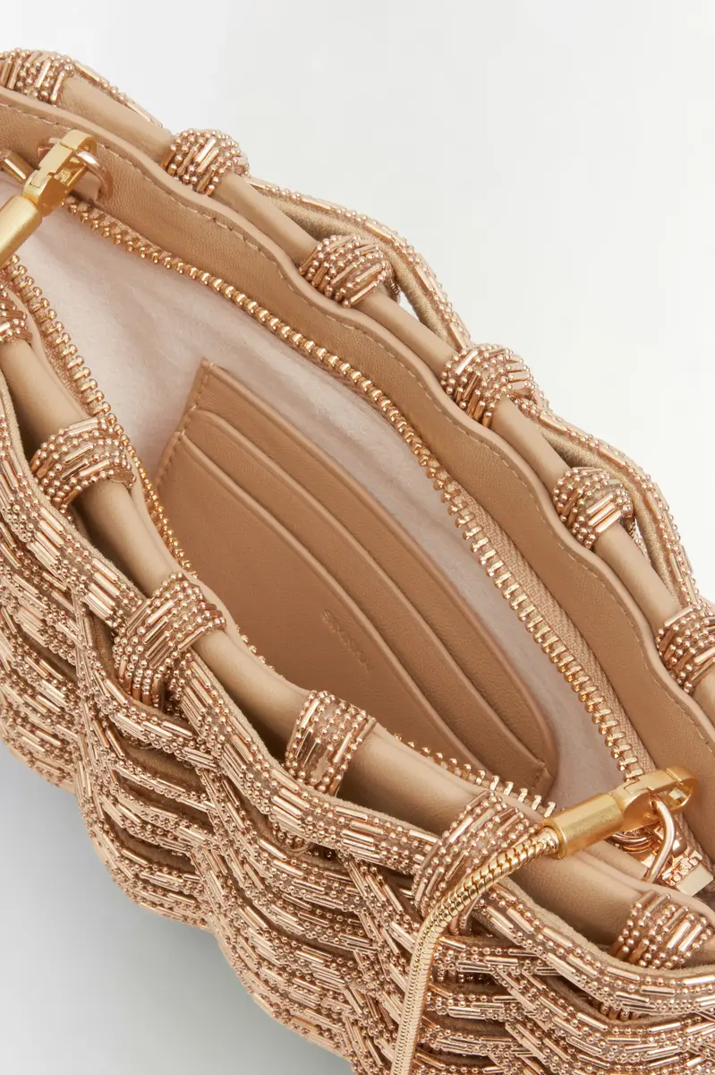 Simkhai Morgan Woven Rhinestone Clutch | Thumbnail 4