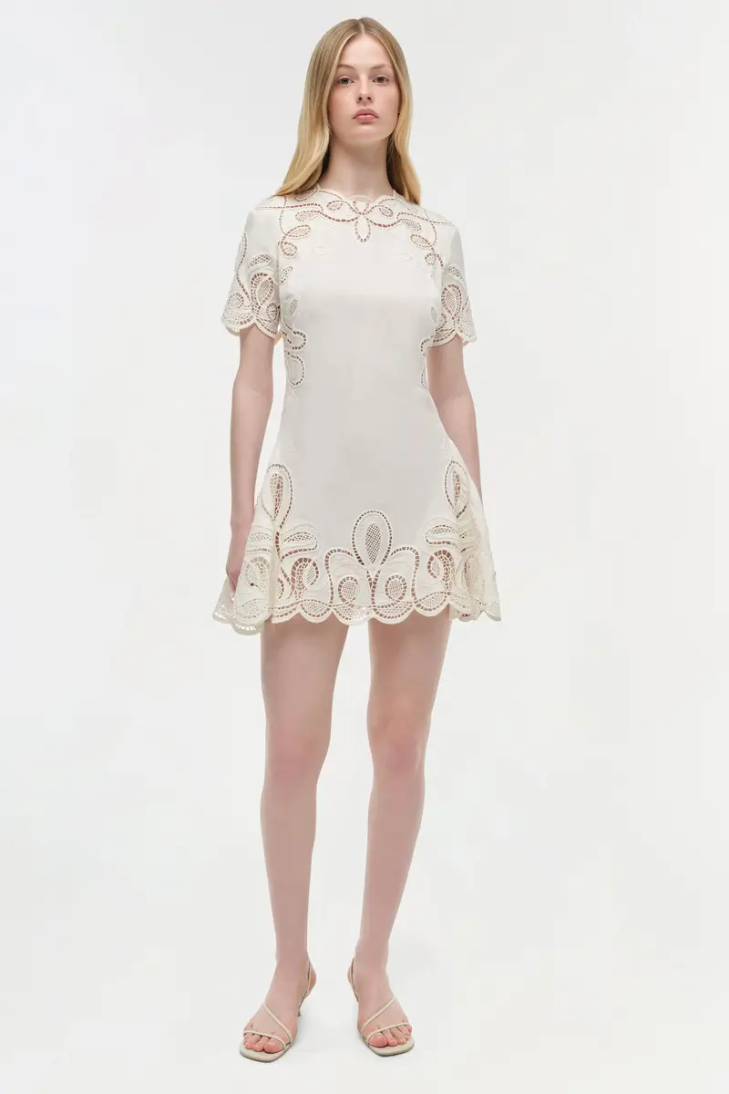 Simkhai Morrigan Linen Mini Dress | Thumbnail 2