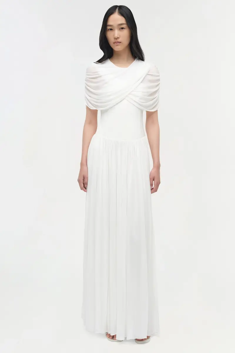 Simkhai Nancie Draped Jersey Cape Maxi Dress | Thumbnail 2 Simkhai Nancie Draped Jersey Cape Maxi Dress | Thumbnail 2