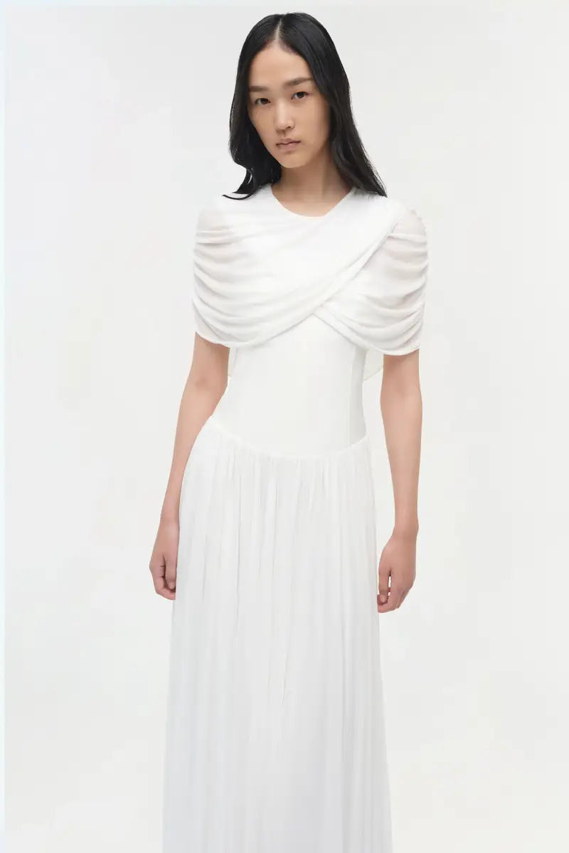 Simkhai Nancie Draped Jersey Cape Maxi Dress | Thumbnail 3 Simkhai Nancie Draped Jersey Cape Maxi Dress | Thumbnail 3
