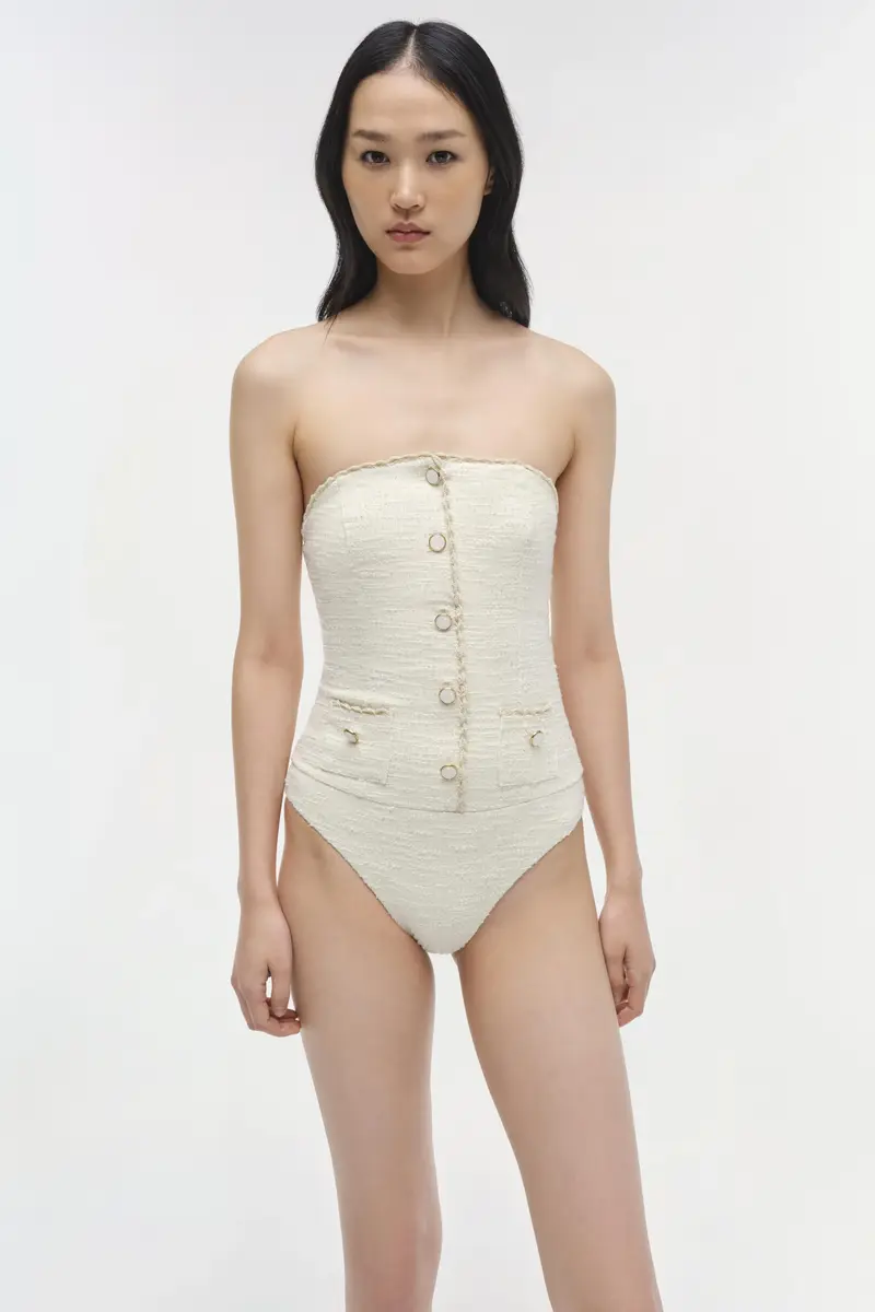 Simkhai Natalie Strapless One Piece | Thumbnail 3 Simkhai Natalie Strapless One Piece | Thumbnail 3