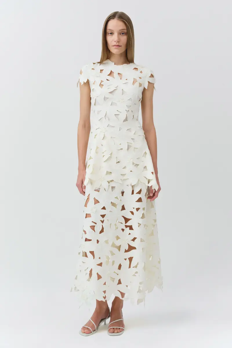 Simkhai Neve Embroidered Cotton Midi Dress | Thumbnail 2 Simkhai Neve Embroidered Cotton Midi Dress | Thumbnail 2