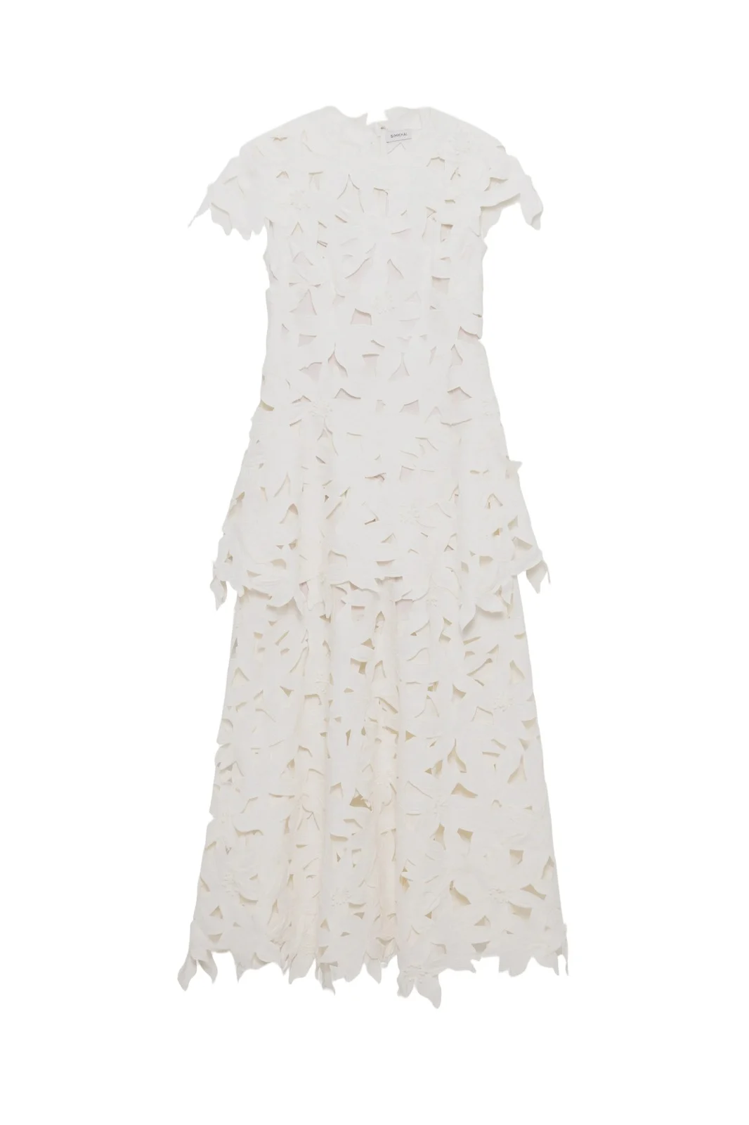 Neve Embroidered Cotton Midi Dress