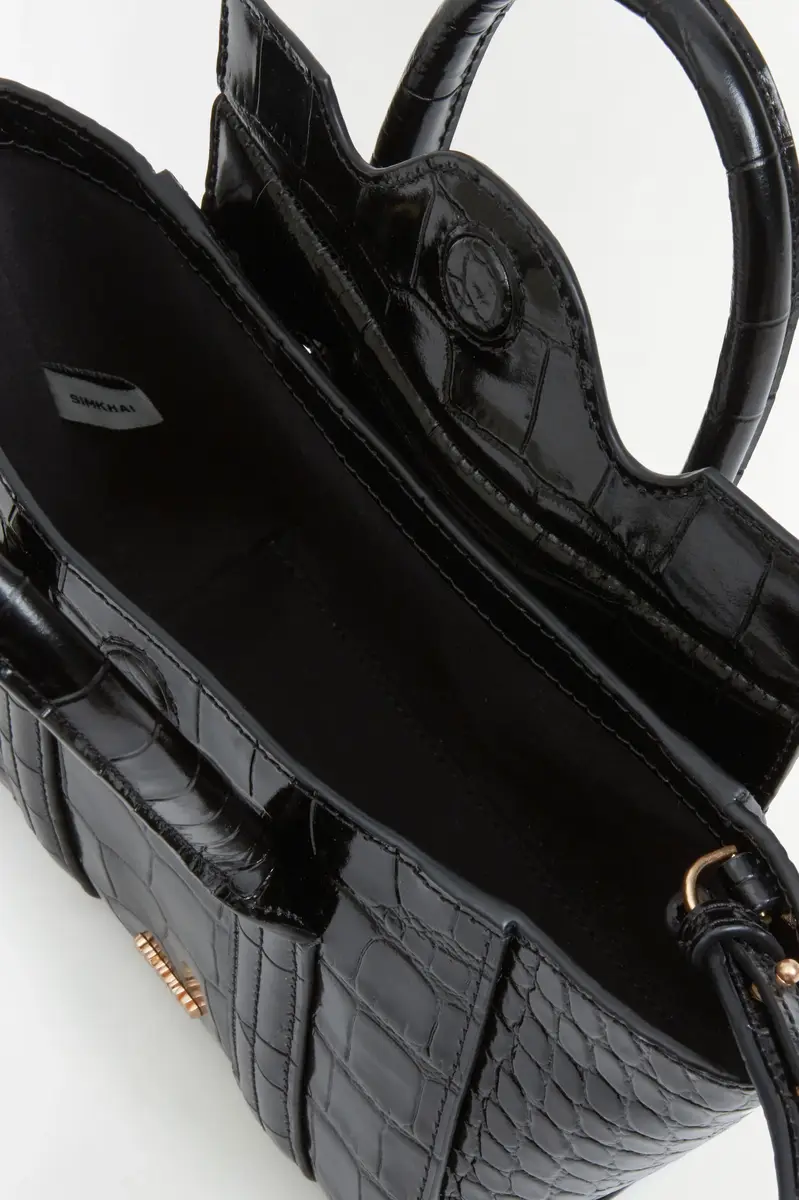 Simkhai Nicola Croc-Embossed Leather Mini Tote | Thumbnail 4