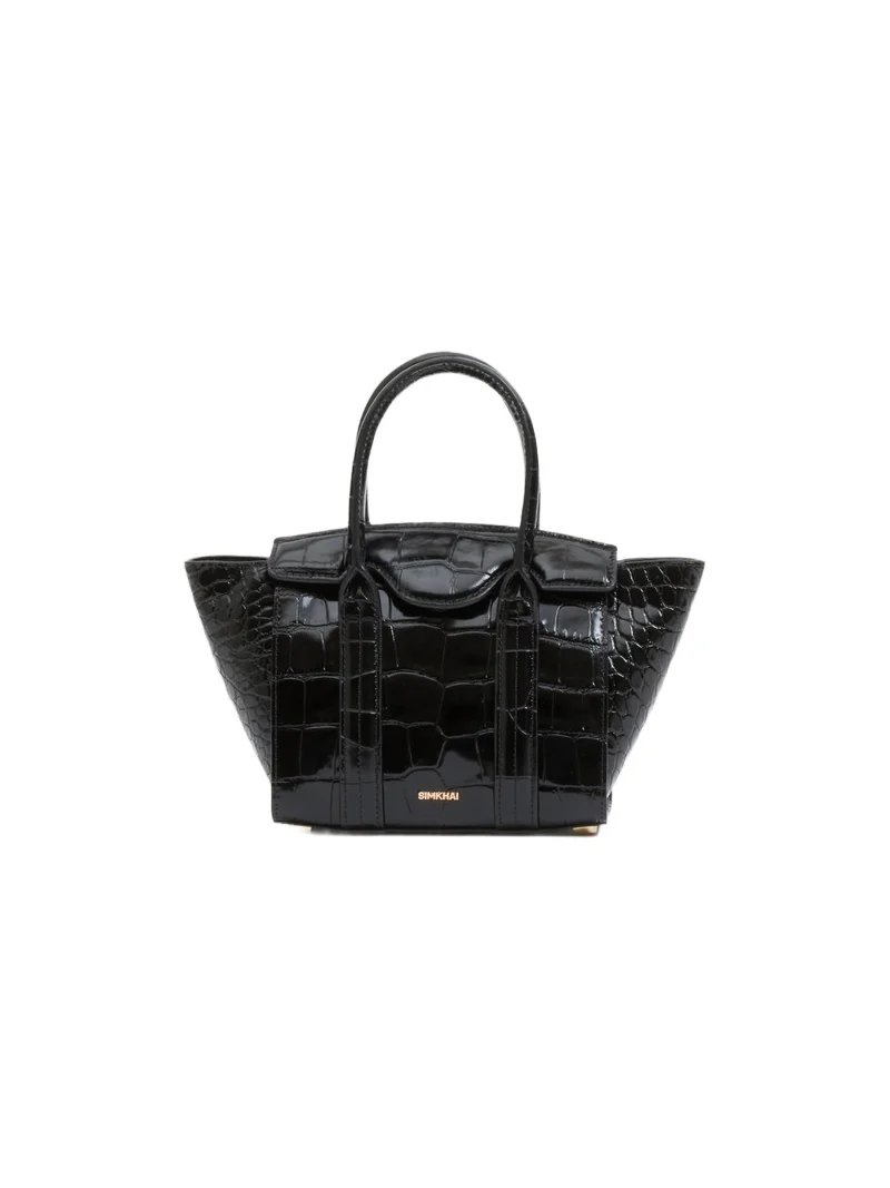 Nicola Croc-Embossed Leather Mini Tote Nicola Croc-Embossed Leather Mini Tote