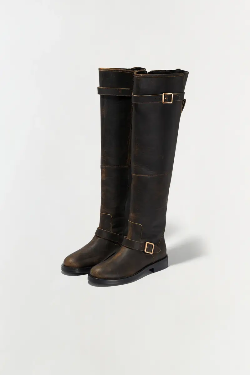 Simkhai Noah Leather Over The Knee Boot | Thumbnail 5 Simkhai Noah Leather Over The Knee Boot | Thumbnail 5