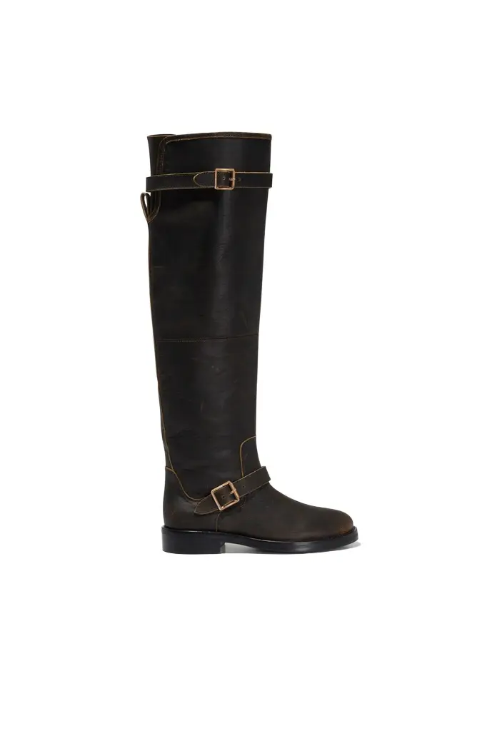 Simkhai Noah Leather Over The Knee Boot