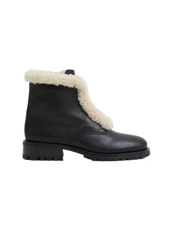 Simkhai Noah Shearling Lug Sole Zip Boot