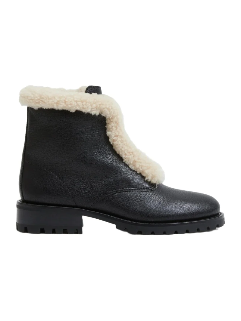 Simkhai Noah Shearling Lug Sole Zip Boot