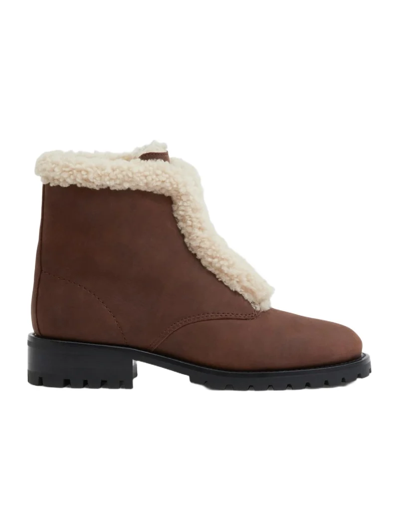 Simkhai Noah Shearling Lug Sole Zip Boot
