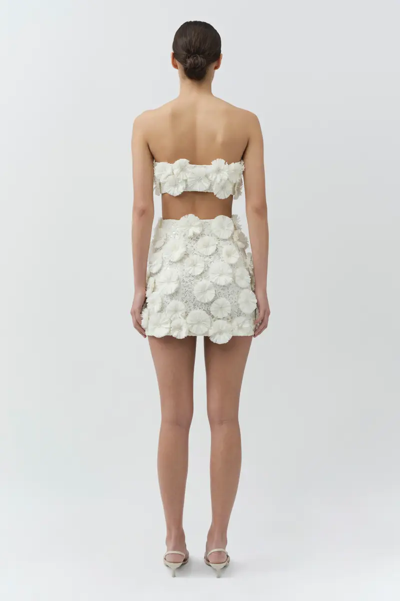 Simkhai Nolia Floral Raffia Mini Skirt | Thumbnail 5 Simkhai Nolia Floral Raffia Mini Skirt | Thumbnail 5