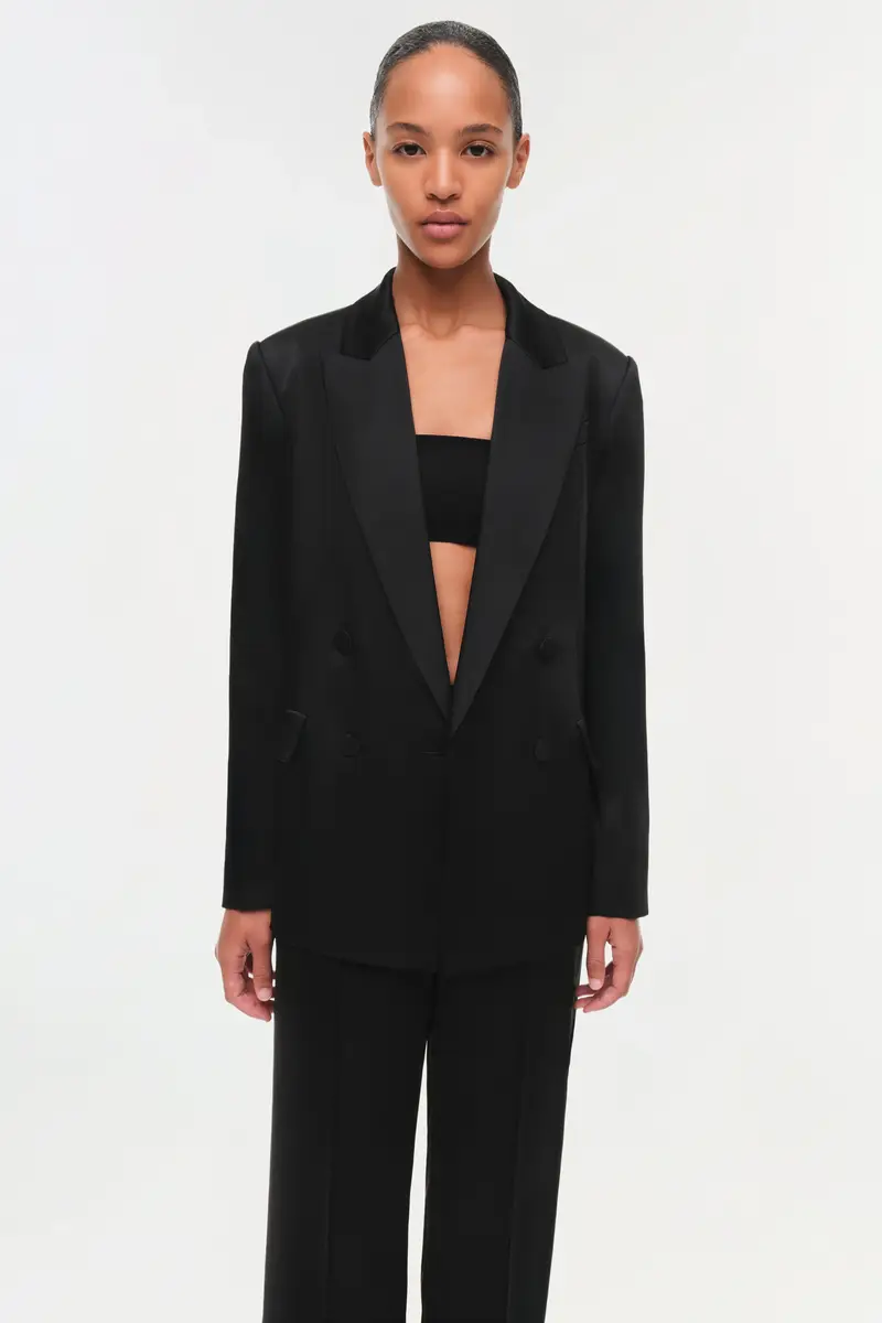 Simkhai Norah Satin Blazer | Thumbnail 5 Simkhai Norah Satin Blazer | Thumbnail 5