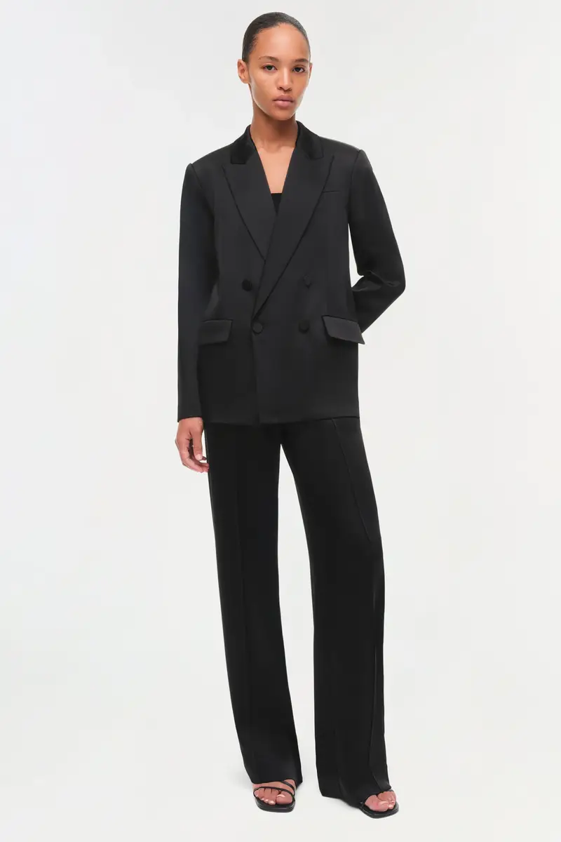 Simkhai Norah Satin Blazer | Thumbnail 8 Simkhai Norah Satin Blazer | Thumbnail 8