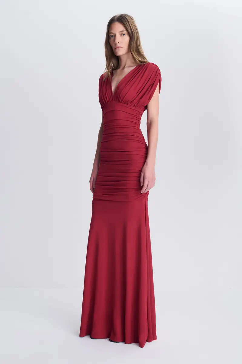 Simkhai Norvelle Draped Jersey Gown | Thumbnail 4 Simkhai Norvelle Draped Jersey Gown | Thumbnail 4