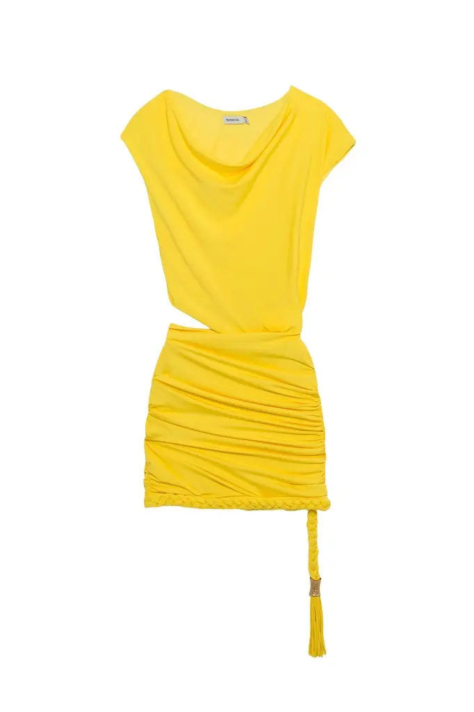 Simkhai Nyla Draped Jersey Mini Dress