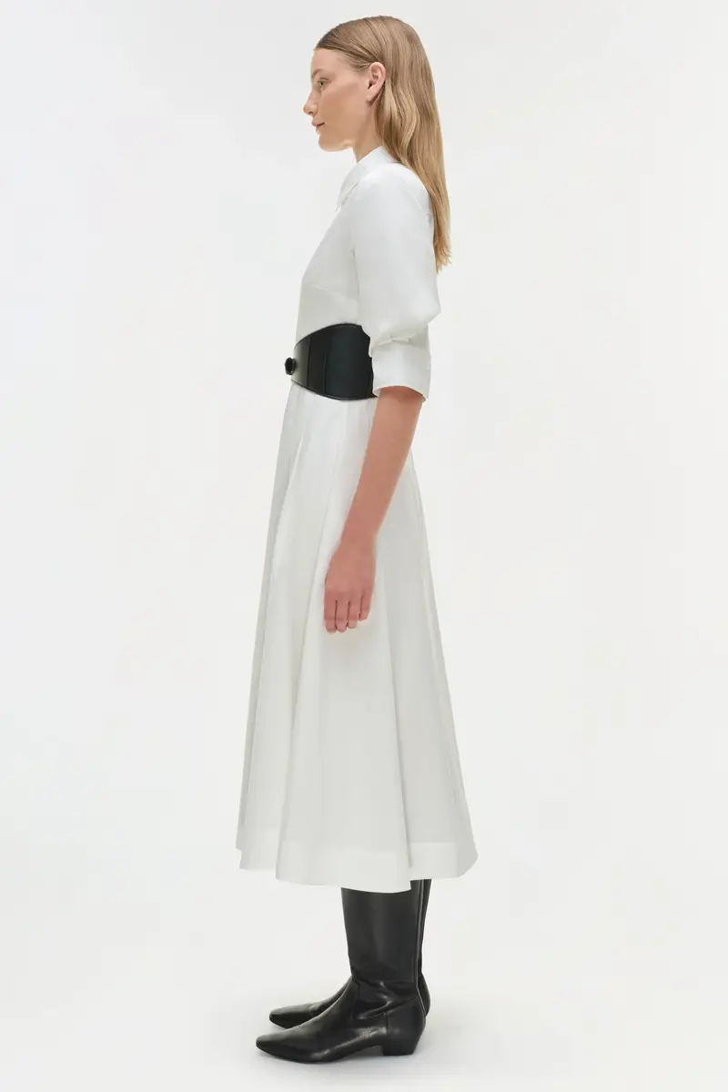Simkhai Olson Belted Cotton Midi Dress | Thumbnail 5 Simkhai Olson Belted Cotton Midi Dress | Thumbnail 5