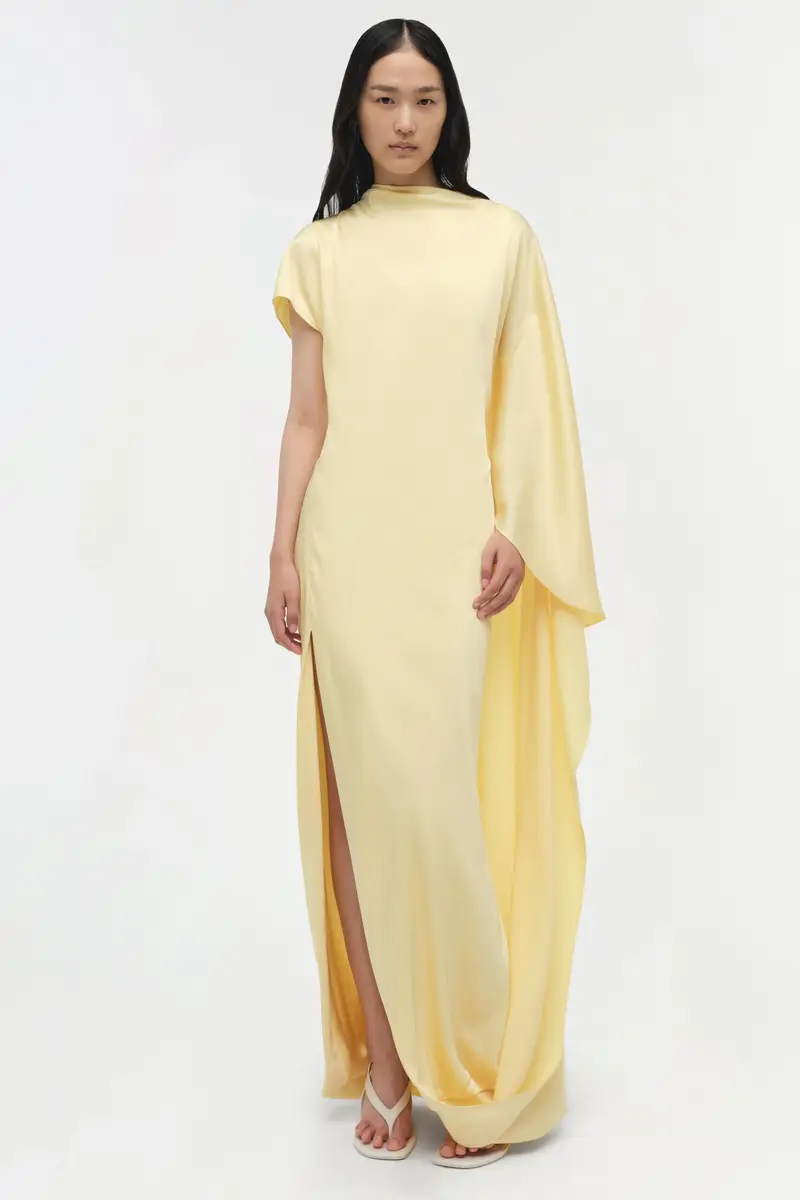 Simkhai Ora Satin Gown | Thumbnail 2 Simkhai Ora Satin Gown | Thumbnail 2
