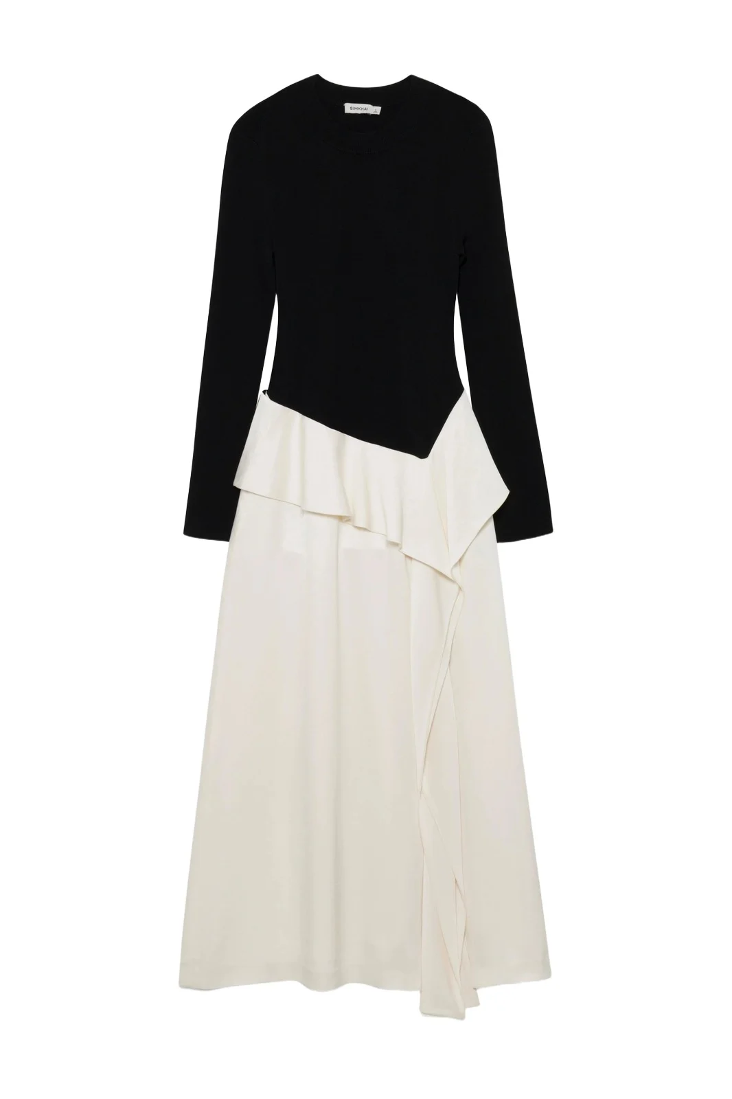 Ornella Knit Satin Midi Dress Ornella Knit Satin Midi Dress