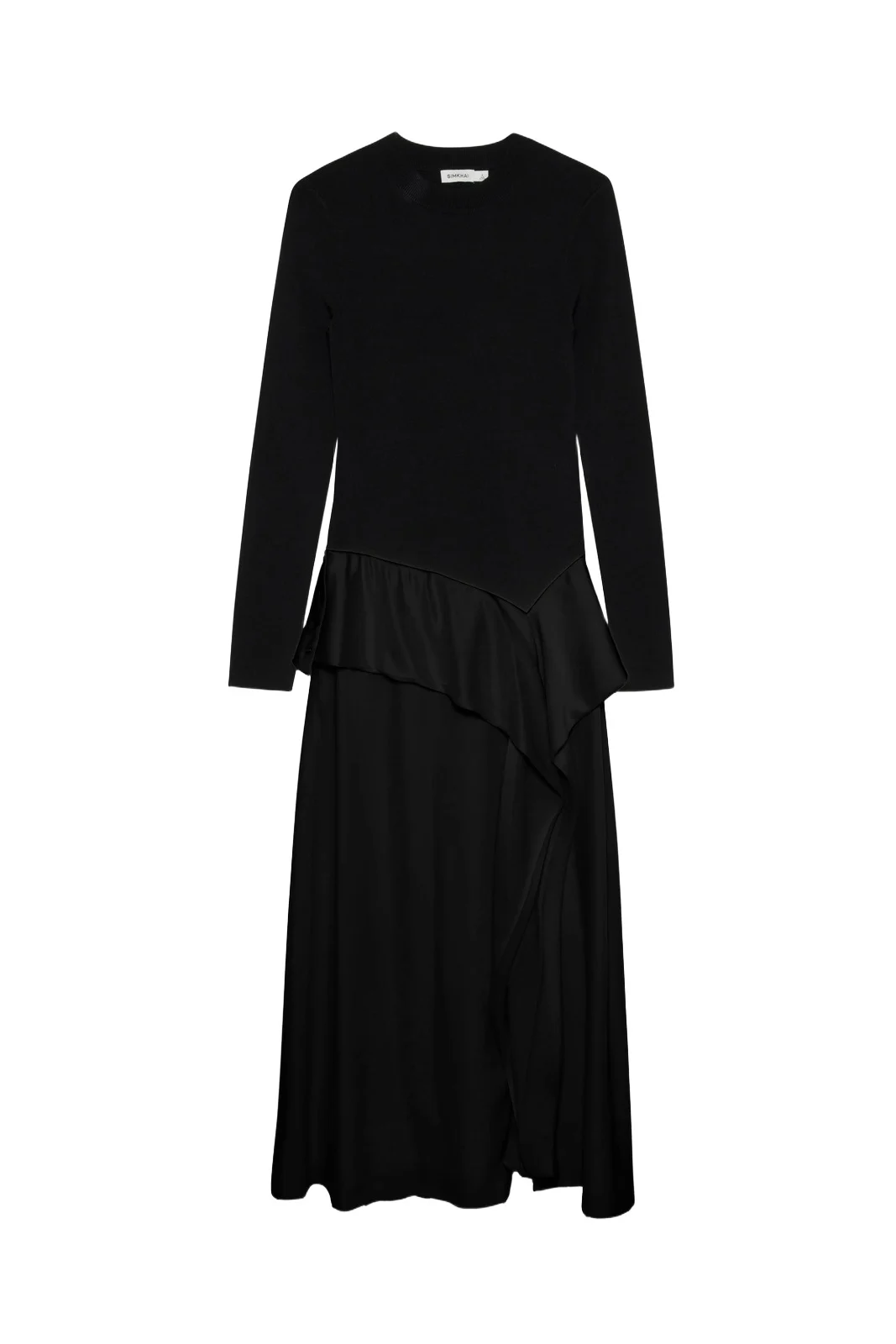 Ornella Knit Satin Midi Dress Ornella Knit Satin Midi Dress