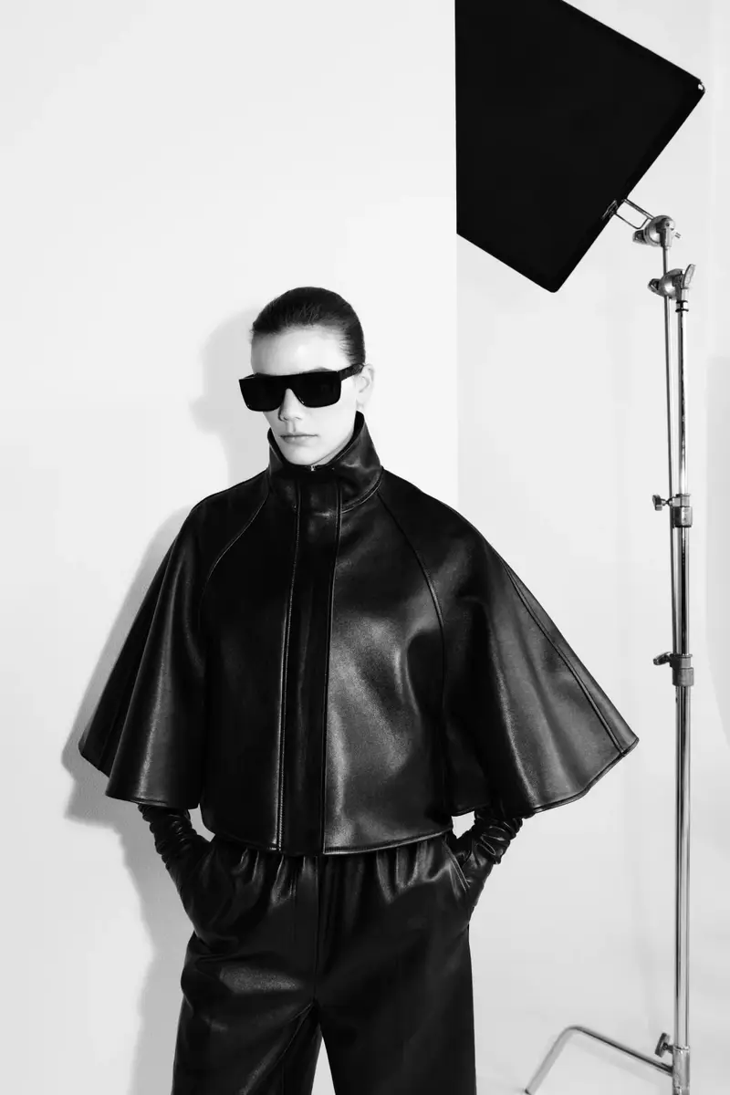 Simkhai Orvik Leather Cape Jacket | Thumbnail 2