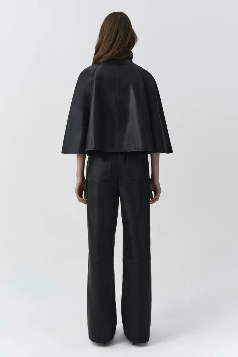Simkhai Orvik Leather Cape Jacket | Thumbnail 6