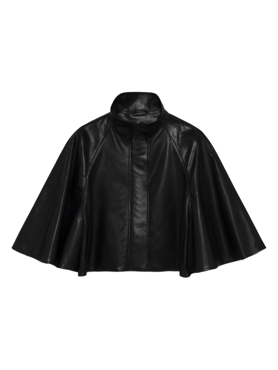 Orvik Leather Cape Jacket