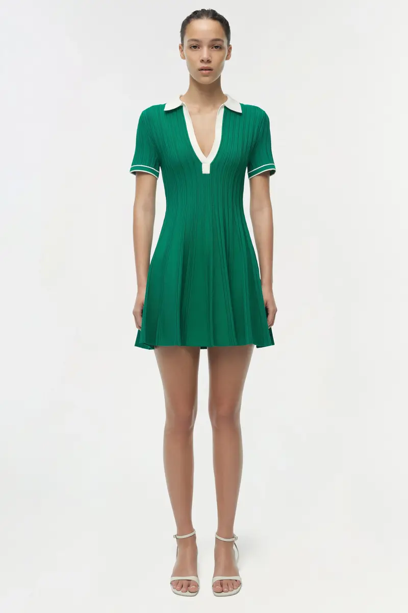 Simkhai Page Knit Polo Mini Dress | Thumbnail 6 Simkhai Page Knit Polo Mini Dress | Thumbnail 6