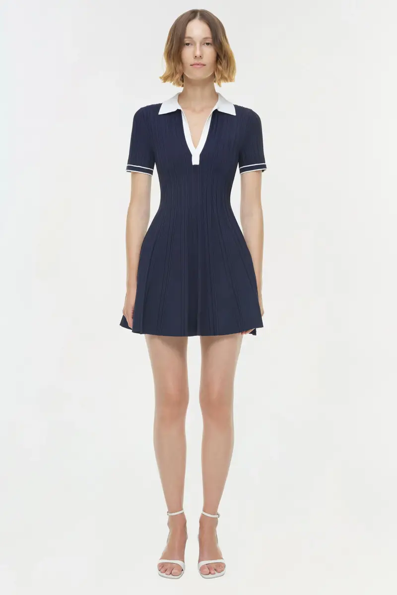Simkhai Page Knit Polo Mini Dress | Thumbnail 6 Simkhai Page Knit Polo Mini Dress | Thumbnail 6