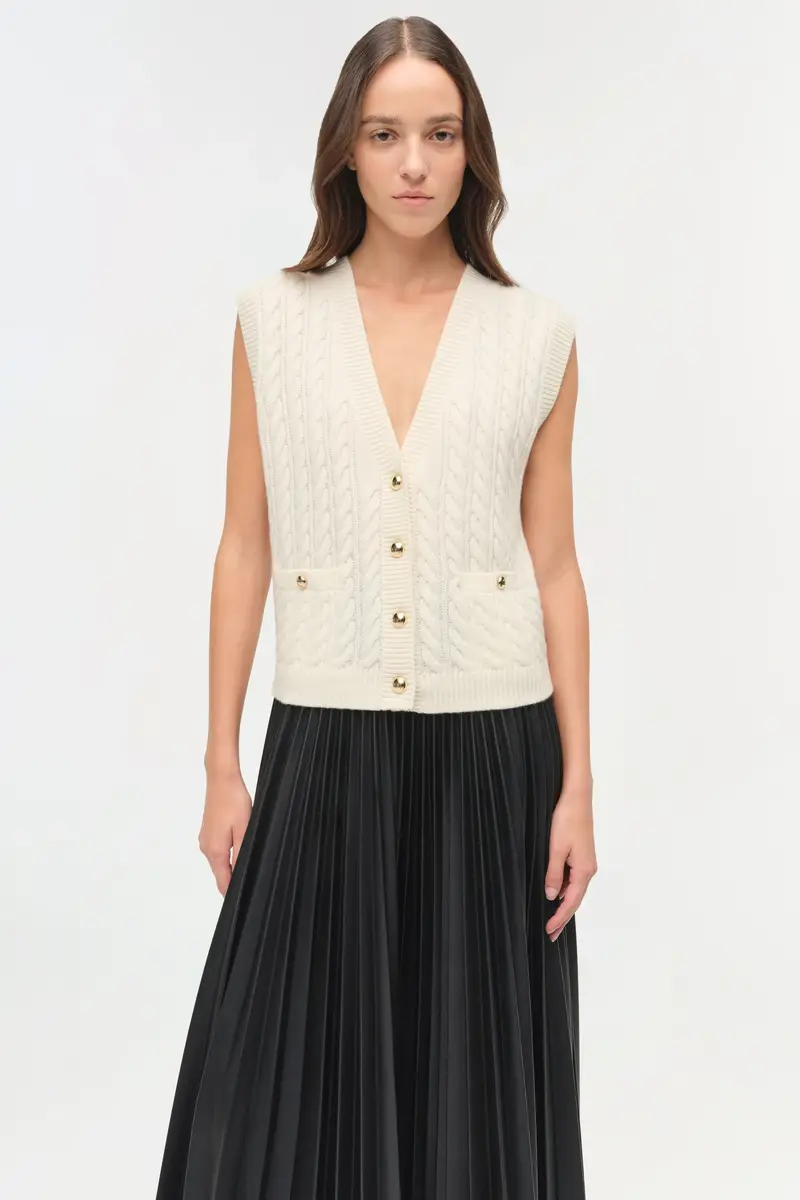 Simkhai Perrie Cashmere Vest | Thumbnail 3 Simkhai Perrie Cashmere Vest | Thumbnail 3