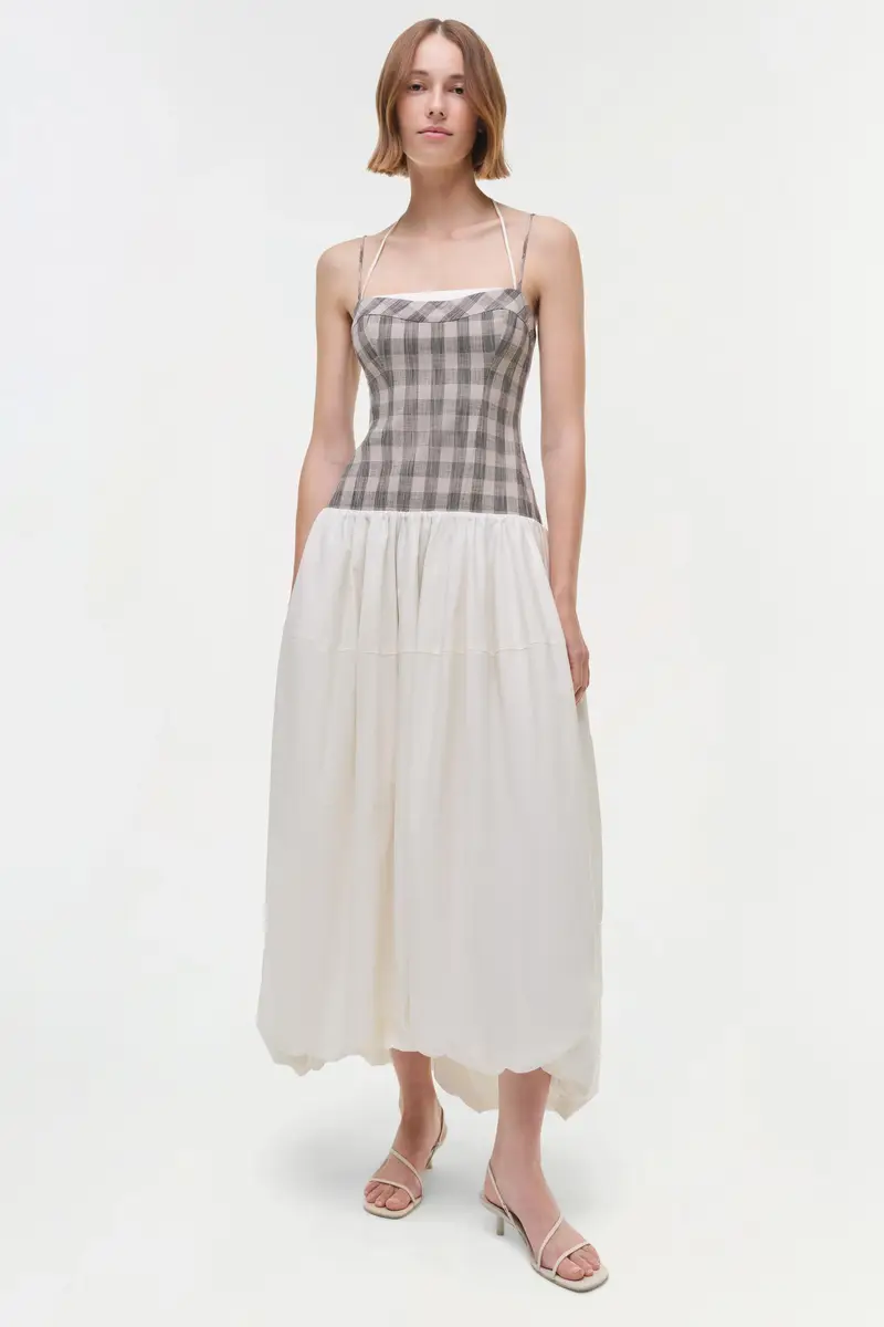 Simkhai Pfeiffer Midi Dress | Thumbnail 2 Simkhai Pfeiffer Midi Dress | Thumbnail 2