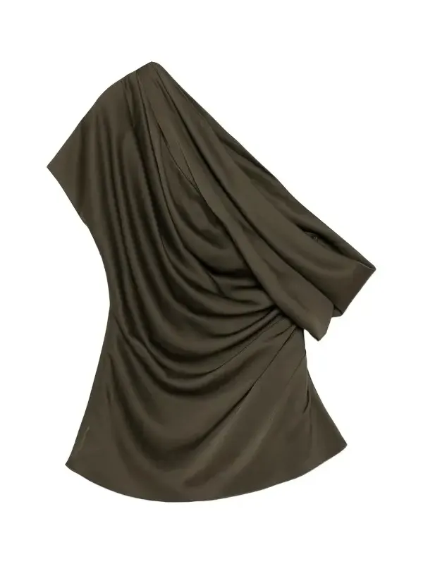 Phoebe Draped Satin Top